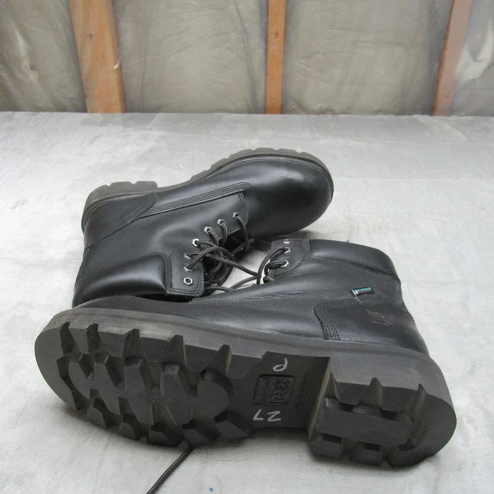 Timberland PRO Mens Boots 10.5M Black Slip Resistant Waterproof Safety‎ Toe Work